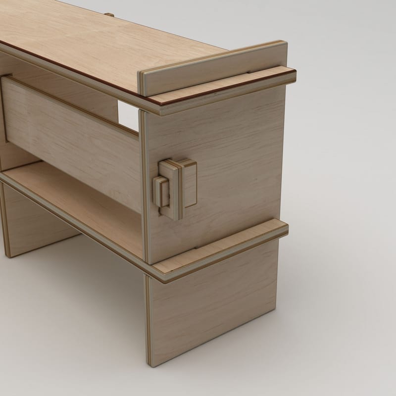 Ropira TV-benk 220 cm - Naturlig tre - Møbler - Mediamøbel & tv møbel - Mediestativ & veggfeste