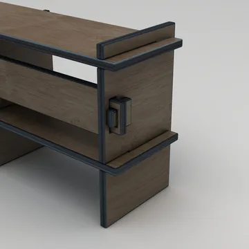 Ropira TV-benk 220 cm - Valnøtt - Møbler - Mediamøbel & tv møbel - TV-benk & mediabenk