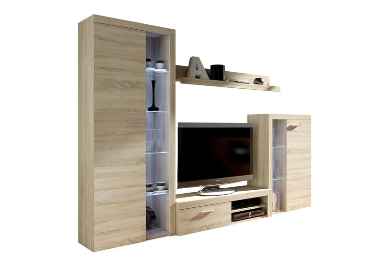 Rumba TV-møbelsett - Beige / Grå - Møbler - Mediamøbel & tv møbel - TV-møbelsett