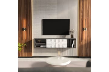 Saller TV-benk 140 cm - Antrasitt/Hvit - Møbler - Mediamøbel & tv møbel - TV-benk & mediabenk