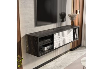 Saller TV-benk 140 cm - Sort/Hvit - Møbler - Mediamøbel & tv møbel - TV-benk & mediabenk