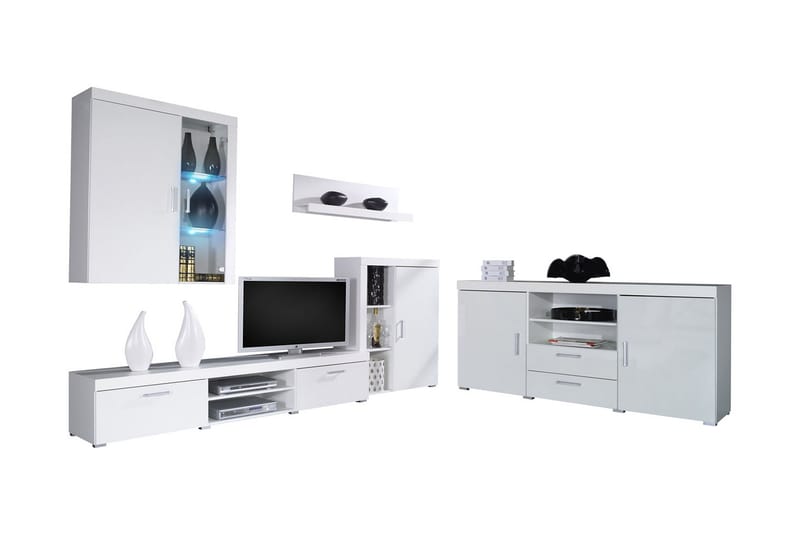 Samba TV-møbelsett - Hvit - TV-møbelsett