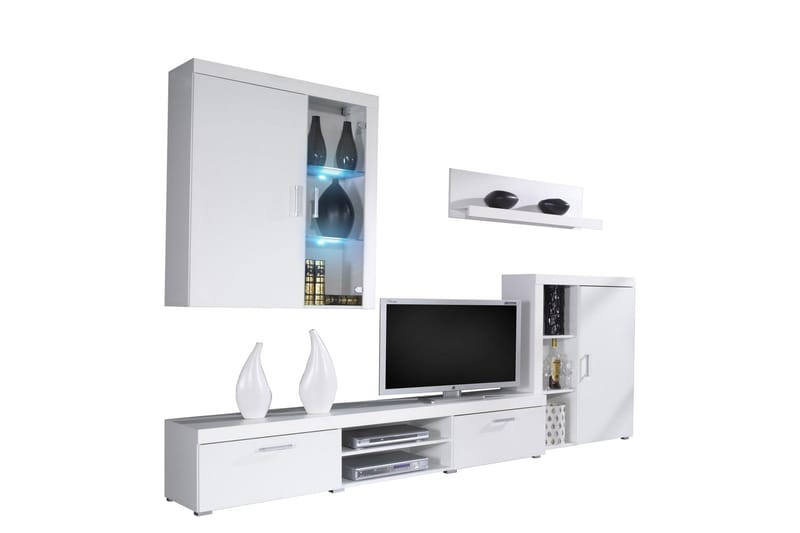 Samba TV-møbelsett - Hvit - TV-møbelsett