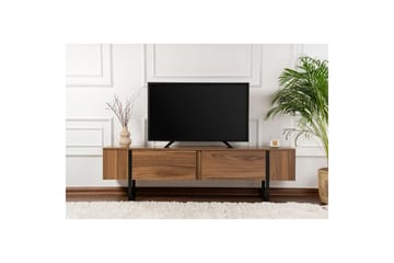 Serenity Gulvstående TV-benk 180 cm med Oppbevaring i Valnøtt - Brun - Møbler - Mediamøbel & tv møbel - TV-benk & mediabenk