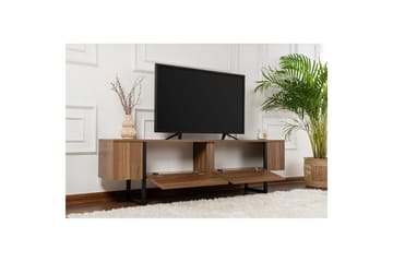 Serenity Gulvstående TV-benk 180 cm med Oppbevaring i Valnøtt - Brun - Møbler - Mediamøbel & tv møbel - TV-benk & mediabenk