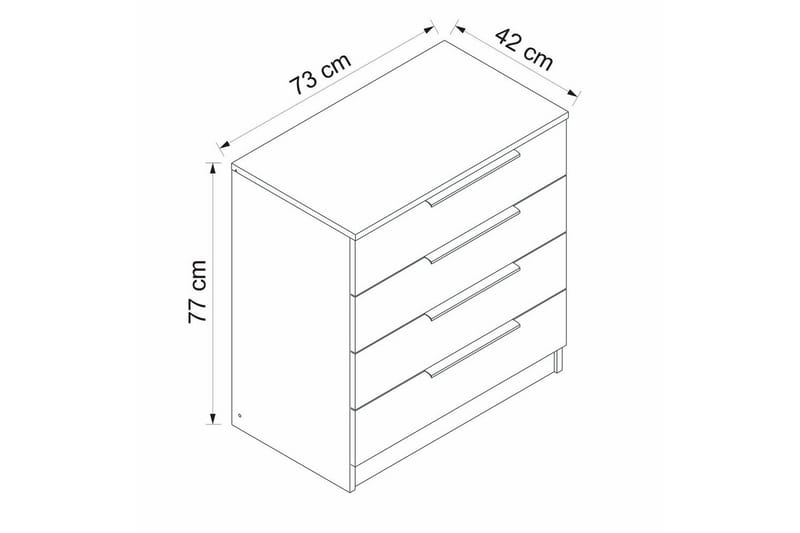 Serin TV-skap 73 cm - Valnøtt - Møbler - Mediamøbel & tv møbel - TV-skap