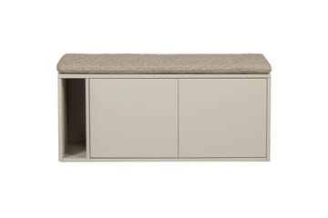 Settle Frittstående TV-benk 108 cm med Oppbevaring i Furu - Beige - Møbler - Mediamøbel & tv møbel - TV-benk & mediabenk