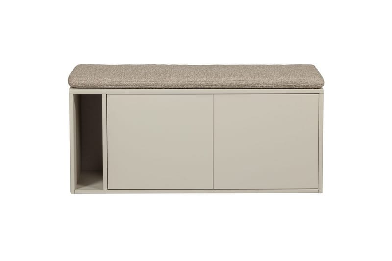 Settle Frittstående TV-benk 108 cm med Oppbevaring i Furu - Beige - Møbler - Mediamøbel & tv møbel - TV-benk & mediabenk