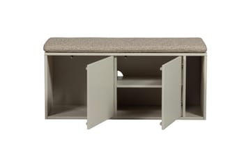 Settle Frittstående TV-benk 108 cm med Oppbevaring i Furu - Beige - Møbler - Mediamøbel & tv møbel - TV-benk & mediabenk