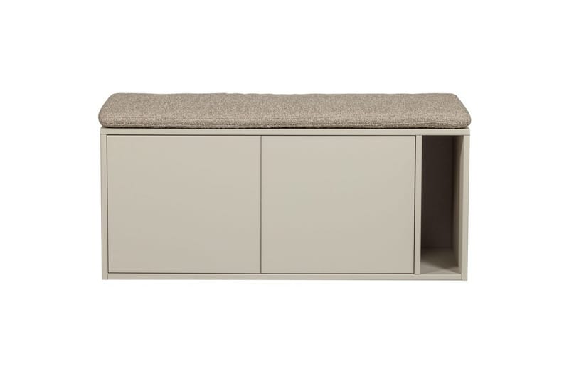 Settle Frittstående TV-benk 108 cm med Oppbevaring i Furu - Beige - Møbler - Mediamøbel & tv møbel - TV-benk & mediabenk