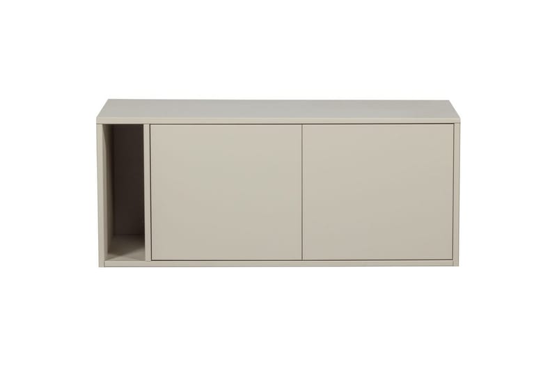Settle Gulvstående TV-benk 108 cm med Oppbevaring i Furu - Lys Beige - Møbler - Mediamøbel & tv møbel - TV-benk & mediabenk