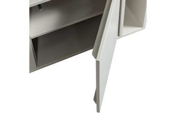 Settle Gulvstående TV-benk 108 cm med Oppbevaring i Furu - Lys Beige - Møbler - Mediamøbel & tv møbel - TV-benk & mediabenk