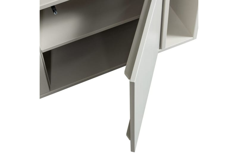 Settle Gulvstående TV-benk 108 cm med Oppbevaring i Furu - Lys Beige - Møbler - Mediamøbel & tv møbel - TV-benk & mediabenk
