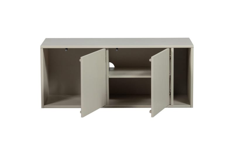 Settle Gulvstående TV-benk 108 cm med Oppbevaring i Furu - Lys Beige - Møbler - Mediamøbel & tv møbel - TV-benk & mediabenk