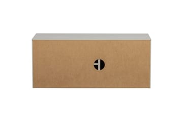 Settle Gulvstående TV-benk 108 cm med Oppbevaring i Furu - Lys Beige - Møbler - Mediamøbel & tv møbel - TV-benk & mediabenk