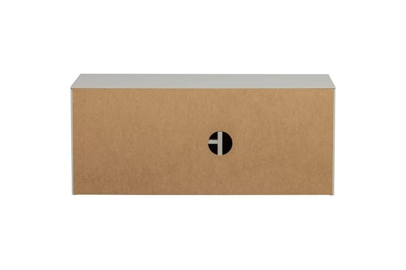 Settle Gulvstående TV-benk 108 cm med Oppbevaring i Furu - Lys Beige - Møbler - Mediamøbel & tv møbel - TV-benk & mediabenk