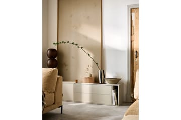 Settle Vegghengt TV-benk 200 cm med Oppbevaring i Furu - Sandbeige - Møbler - Mediamøbel & tv møbel - TV-benk & mediabenk