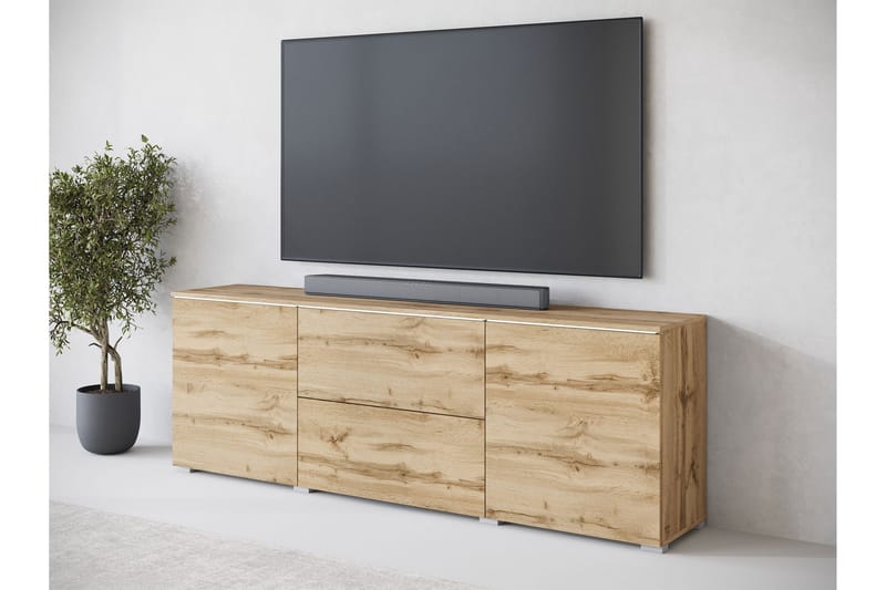 Sherie TV-benk 180 cm - Brun - Møbler - Mediamøbel & tv møbel - TV-benk & mediabenk