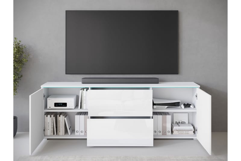 Sherie TV-benk 180 cm - Brun - Møbler - Mediamøbel & tv møbel - TV-benk & mediabenk