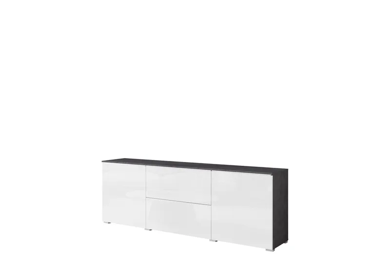 Sherie TV-benk 180 cm - Hvit / Grå - Møbler - Mediamøbel & tv møbel - TV-benk & mediabenk