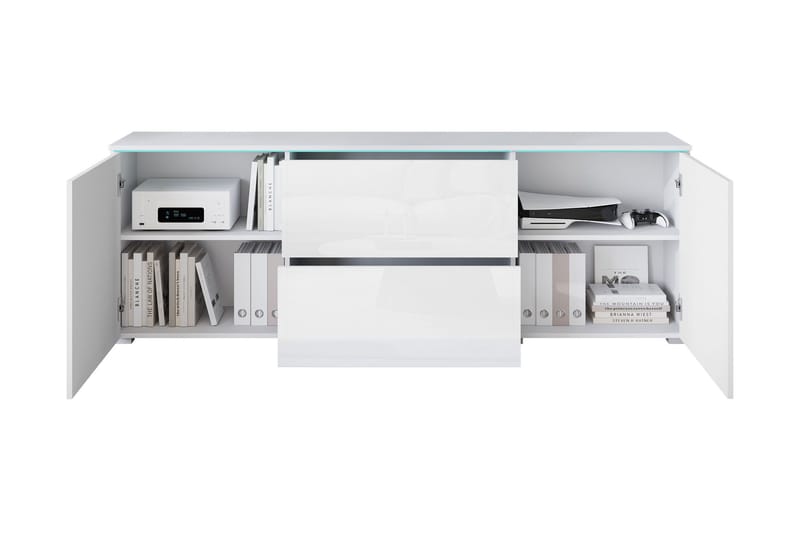 Sherie TV-benk 180 cm - Hvit - Møbler - Mediamøbel & tv møbel - TV-benk & mediabenk