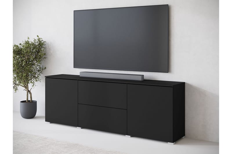 Sherie TV-benk 180 cm - Svart - Møbler - Mediamøbel & tv møbel - TV-benk & mediabenk