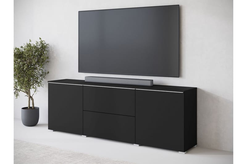 Sherie TV-benk 180 cm - Svart - Møbler - Mediamøbel & tv møbel - TV-benk & mediabenk
