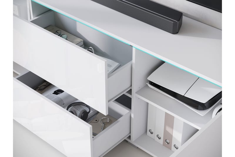 Sherie TV-benk 180 cm - Svart - Møbler - Mediamøbel & tv møbel - TV-benk & mediabenk