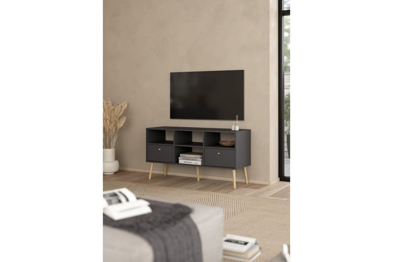 Shinta TV-stativ 61 cm - Askgrå - Møbler - Mediamøbel & tv møbel - Mediestativ & veggfeste