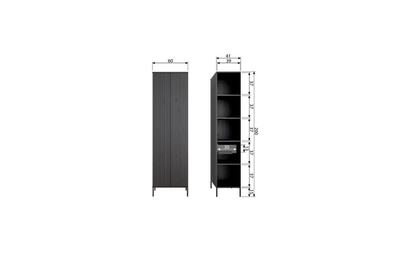 Skap New Gravure - Beige - Oppbevaring - Skap - Oppbevaringsskap