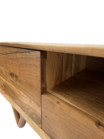 Sorric TV-benk 160 cm - Varm lysebrun - Møbler - Mediamøbel & tv møbel - TV-benk & mediabenk