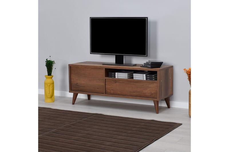 Sosan TV-benk 120 cm - Brun - Møbler - Mediamøbel & tv møbel - TV-benk & mediabenk