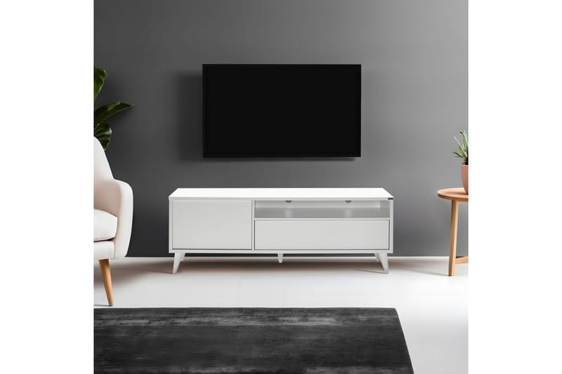 Sosan TV-benk 150 cm - Hvit - Møbler - Mediamøbel & tv møbel - TV-benk & mediabenk