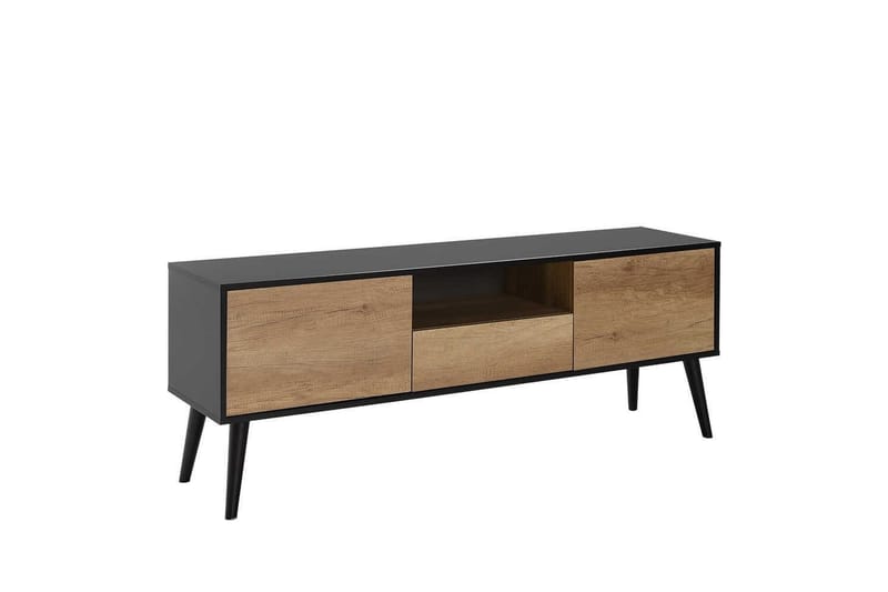 Sosan TV-benk 160 cm - Taupe/Svart - Møbler - Mediamøbel & tv møbel - TV-benk & mediabenk