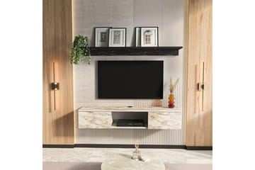 Sovric TV-benk 140 cm - Hvit - Møbler - Mediamøbel & tv møbel - TV-benk & mediabenk
