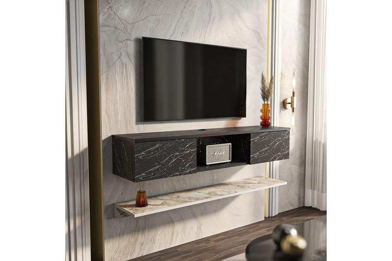 Sovric TV-benk 140 cm - Hvit - Møbler - Mediamøbel & tv møbel - TV-benk & mediabenk