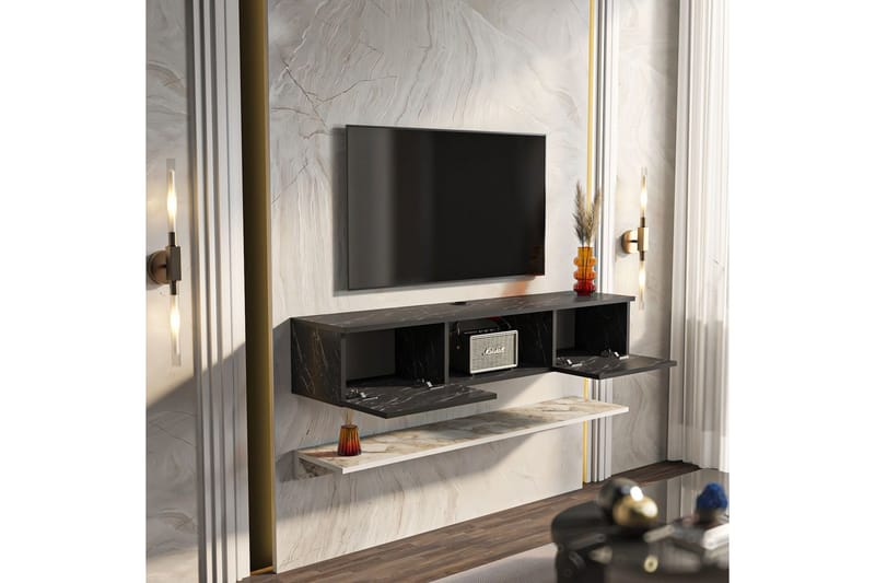 Sovric TV-benk 140 cm - Hvit - Møbler - Mediamøbel & tv møbel - TV-benk & mediabenk