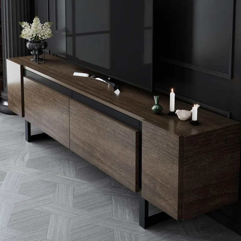 Sozi TV-benk 180 cm - Svart - Møbler - Mediamøbel & tv møbel - TV-benk & mediabenk