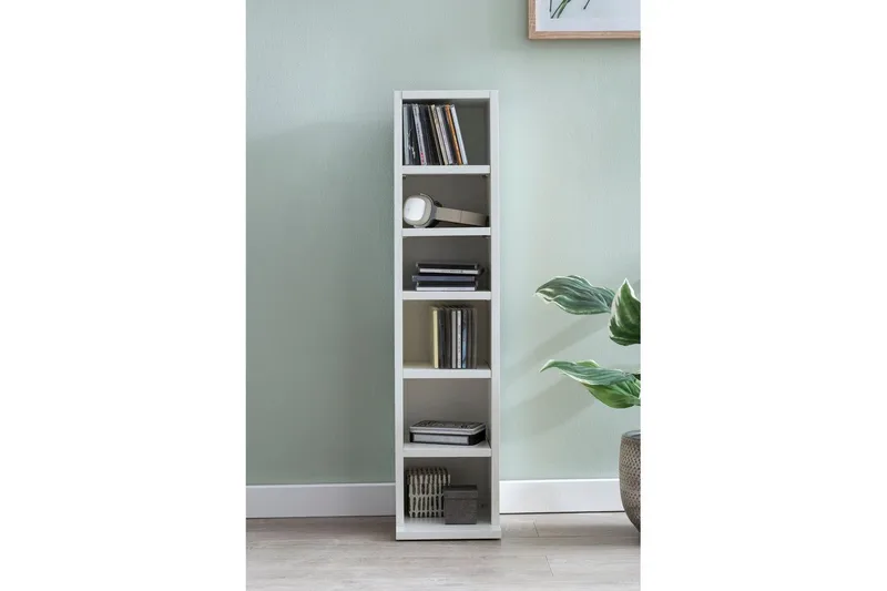 Stående hylle Wohnling Melaminbelagt sponplate bokoppbevaring moderne - Oppbevaring - Hyller - Bokhylle