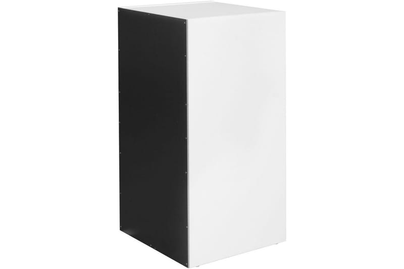 Stående hylle Wohnling melaminbelagt sponplate med lagringsplass, moderne stil Hvit, svart - Hvit, svart - Oppbevaring - Hyller - Hylleplan & hyllekonsoll