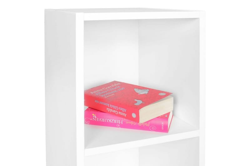 Stående hylle Wohnling melaminbelagt sponplate med lagringsplass, moderne stil Hvit - Hvit - Oppbevaring - Hyller - Hylleplan & hyllekonsoll