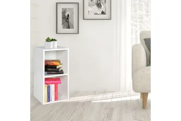 Stående hylle Wohnling melaminbelagt sponplate med lagringsplass, moderne stil Hvit - Hvit - Oppbevaring - Hyller - Vegghylle