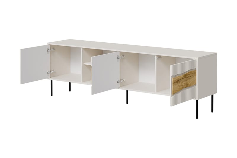 Stintino Tv-Benk 190x40 cm - Svart/Brun - Møbler - Mediamøbel & tv møbel - TV-benk & mediabenk