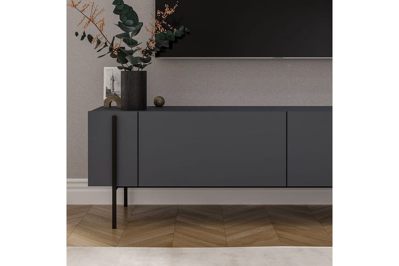 Stira TV-benk 160 cm - Grafittgrå - Møbler - Mediamøbel & tv møbel - TV-benk & mediabenk