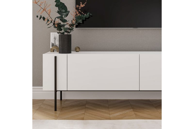 Stira TV-benk 160 cm - Hvit - Møbler - Mediamøbel & tv møbel - TV-benk & mediabenk
