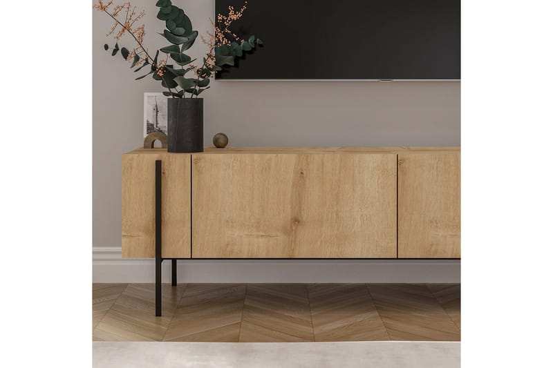 Stira TV-benk 160 cm - Naturell - Møbler - Mediamøbel & tv møbel - TV-benk & mediabenk