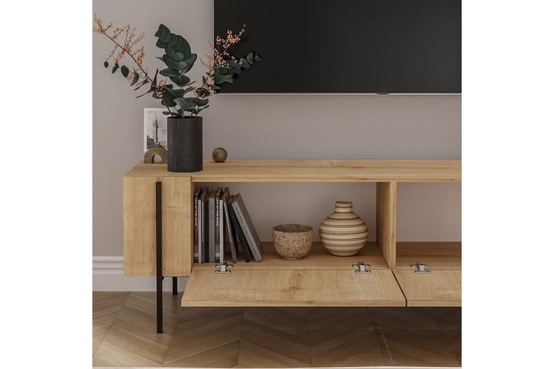 Stira TV-benk 160 cm - Naturell - Møbler - Mediamøbel & tv møbel - TV-benk & mediabenk