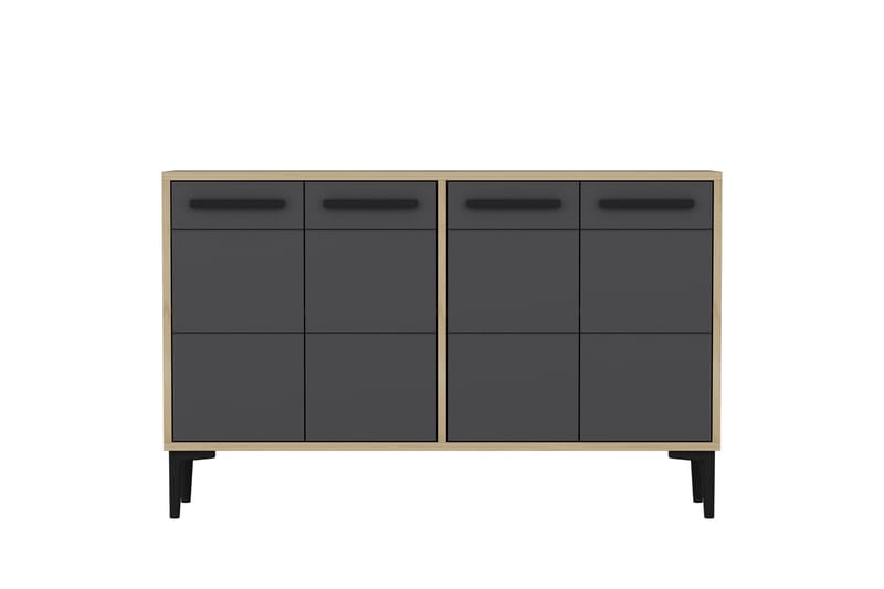 Stria Tv-benk 120 cm - Eik/Antrasitt - Møbler - Mediamøbel & tv møbel - TV-benk & mediabenk