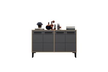 Stria Tv-benk 120 cm - Eik/Antrasitt - Møbler - Mediamøbel & tv møbel - TV-benk & mediabenk