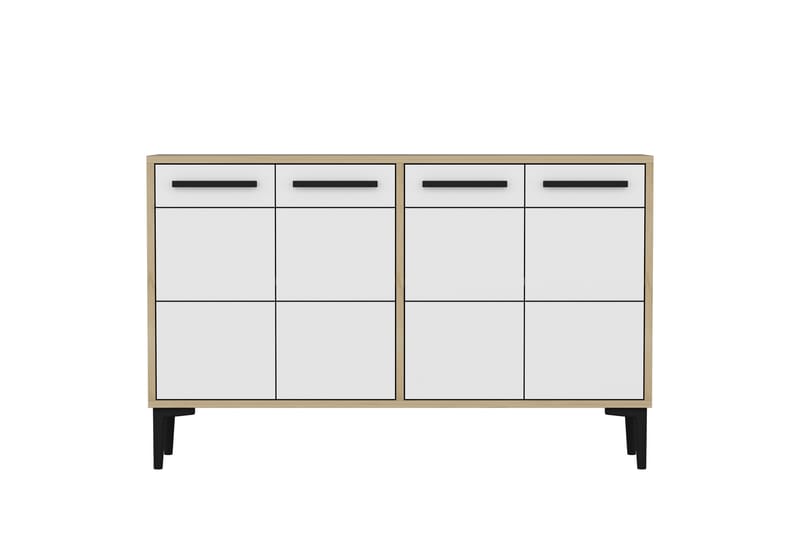 Stria Tv-benk 120 cm - Eik/Hvit - Møbler - Mediamøbel & tv møbel - TV-benk & mediabenk